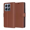 Techsuit - Leather Folio kinyitható tok - Xiaomi 14T Pro - Barna