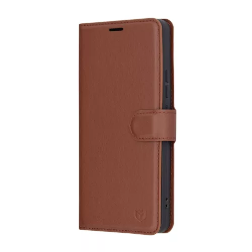 Techsuit - Leather Folio kinyitható tok - Xiaomi 14T Pro - Barna