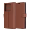 Techsuit - Leather Folio kinyitható tok - Xiaomi 14T Pro - Barna