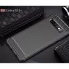 Techsuit - Carbon szilikon tok - Samsung Galaxy S10 Plus - Fekete