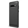 Techsuit - Carbon szilikon tok - Samsung Galaxy S10 Plus - Fekete