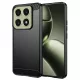 Techsuit - Carbon szilikon tok - Xiaomi 14T - Fekete
