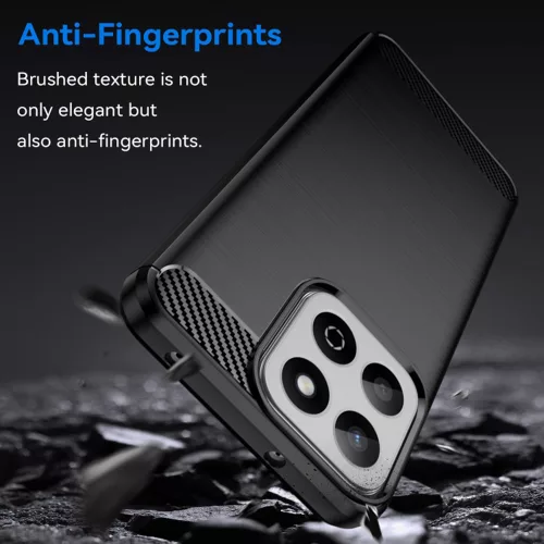 Techsuit - Carbon szilikon tok - Xiaomi 14T Pro - Fekete