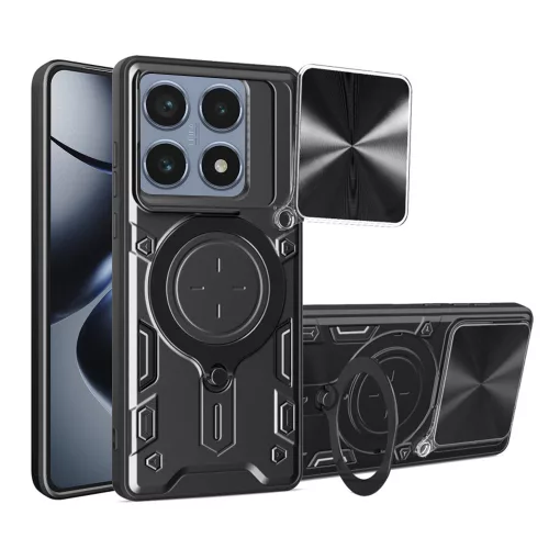 Techsuit - CamGuard Pro ütésálló tok - Xiaomi 14T Pro - Fekete