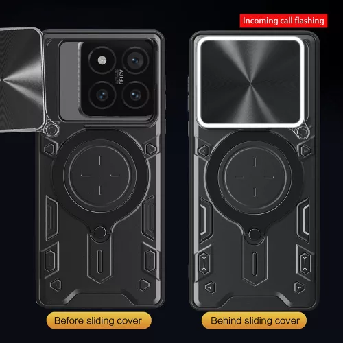 Techsuit - CamGuard Pro ütésálló tok - Xiaomi 14T Pro - Fekete