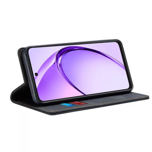 Techsuit - Confy Cover kinyitható tok - Oppo A40 4G / A60 5G - Fekete