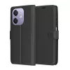 Techsuit - Leather Folio kinyitható tok - Oppo A40 4G / A60 5G - Fekete