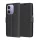 Techsuit - Leather Folio kinyitható tok - Oppo A40 4G / A60 5G - Fekete