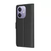 Techsuit - Leather Folio kinyitható tok - Oppo A40 4G / A60 5G - Fekete