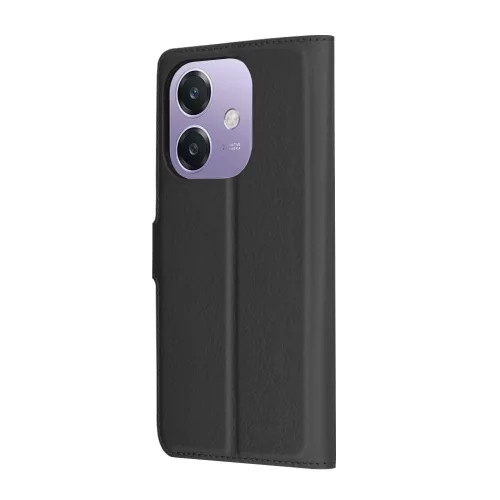 Techsuit - Leather Folio kinyitható tok - Oppo A40 4G / A60 5G - Fekete