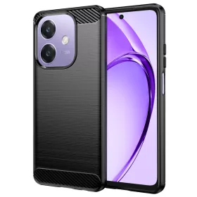   Techsuit - Carbon szilikon tok - Oppo A40 4G / A60 5G - Fekete