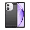 Techsuit - Carbon szilikon tok - Oppo A40 4G / A60 5G - Fekete