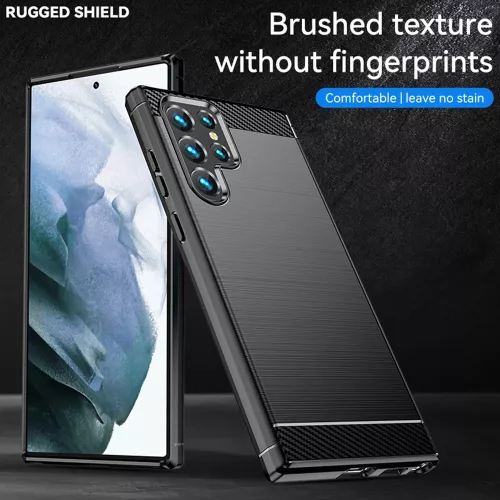 Techsuit - Carbon szilikon tok - Oppo A40 4G / A60 5G - Fekete