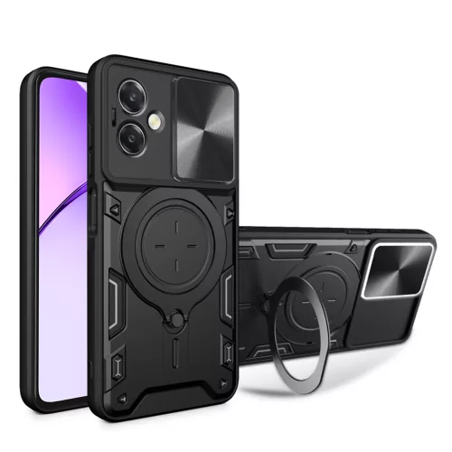 Techsuit - CamGuard Pro tok ütésálló tok - Oppo A40 4G / A60 5G - Fekete