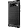 Techsuit - Carbon szilikon tok - Samsung Galaxy S10 - Fekete