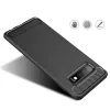 Techsuit - Carbon szilikon tok - Samsung Galaxy S10 - Fekete