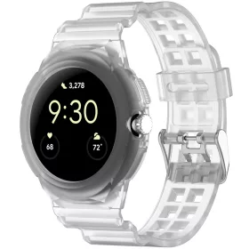   Techsuit - Watchband (W065) - Google Pixel Watch / Watch 2 / Watch 3 / Watch 4 41mm - Clear