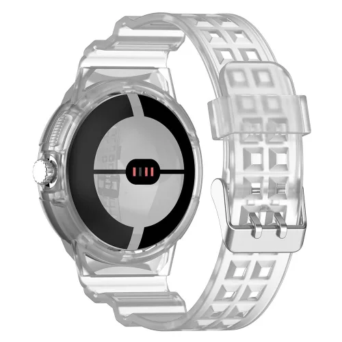 Techsuit - Watchband (W065) - Google Pixel Watch / Watch 2 / Watch 3 / Watch 4 41mm - Clear