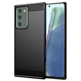   Techsuit - Carbon szilikon tok - Samsung Galaxy Note 20 / Note 20 5G - Fekete