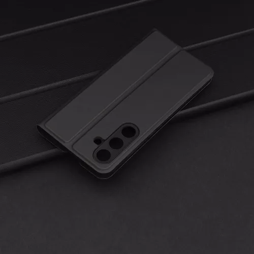 Techsuit - Magskin Book kinyitható tok - Samsung Galaxy S25 Plus - Fekete
