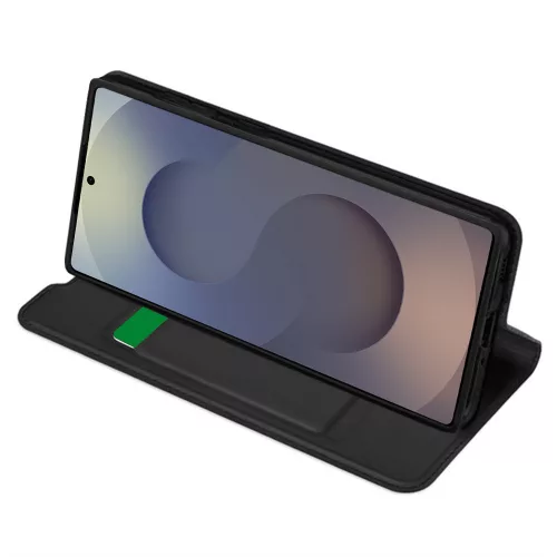Techsuit - Magskin Book kinyitható tok - Samsung Galaxy S25 Ultra - Fekete