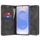 Techsuit - Confy Cover kinyitható tok - Samsung Galaxy S25 - Fekete