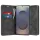 Techsuit - Confy Cover kinyitható tok - Samsung Galaxy S25 Ultra - Fekete