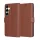 Techsuit - Leather Folio - Samsung Galaxy S25 Plus - Brown