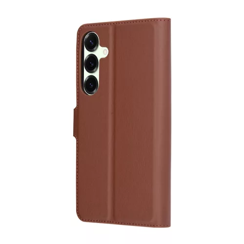 Techsuit - Leather Folio - Samsung Galaxy S25 Plus - Brown