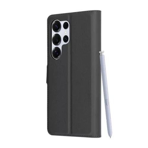 Techsuit - Leather Folio - Samsung Galaxy S25 Ultra - Black