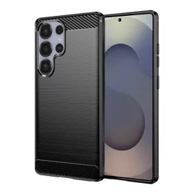   Techsuit - Carbon szilikon tok - Samsung Galaxy S25 Ultra - Fekete