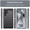 Techsuit - Carbon szilikon tok - Samsung Galaxy S25 Ultra - Fekete