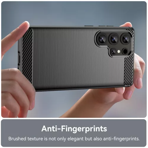 Techsuit - Carbon szilikon tok - Samsung Galaxy S25 Ultra - Kék