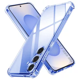   Techsuit - Shockproof Átlátszó Ütésálló Szilikon tok - Samsung Galaxy S25 - Átlátszó
