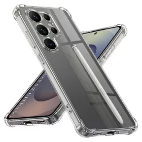  Techsuit - Shockproof Átlátszó Ütésálló Szilikon tok - Samsung Galaxy S25 Ultra - Átlátszó