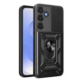   Techsuit - CamShield ütésálló tok - Samsung Galaxy S25 - Fekete