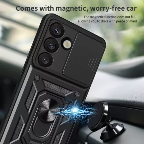 Techsuit - CamShield ütésálló tok - Samsung Galaxy S25 - Fekete