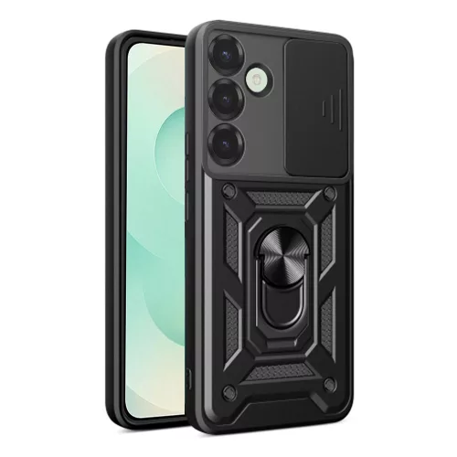 Techsuit - CamShield ütésálló tok - Samsung Galaxy S25 Plus - Fekete