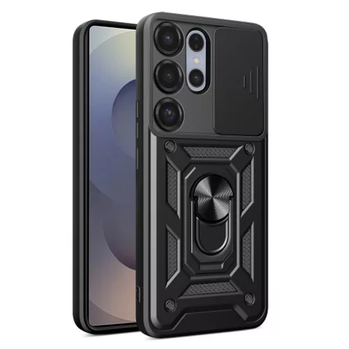 Techsuit - CamShield ütésálló tok - Samsung Galaxy S25 Ultra - Fekete