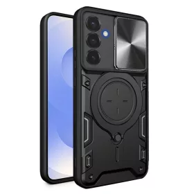   Techsuit - CamGuard Pro tok ütésálló tok - Samsung Galaxy S25 - Fekete