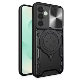  Techsuit - CamGuard Pro tok ütésálló tok - Samsung Galaxy S25 Plus - Fekete