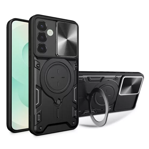 Techsuit - CamGuard Pro ütésálló tok - Samsung Galaxy S25 Plus - Fekete