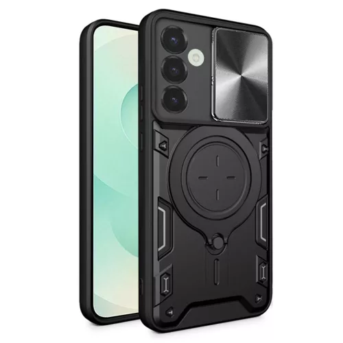Techsuit - CamGuard Pro tok ütésálló tok - Samsung Galaxy S25 Plus - Fekete