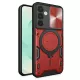 Techsuit - CamGuard Pro tok ütésálló tok - Samsung Galaxy S25 Plus - Piros