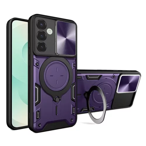 Techsuit - CamGuard Pro ütésálló tok - Samsung Galaxy S25 Plus - Lila
