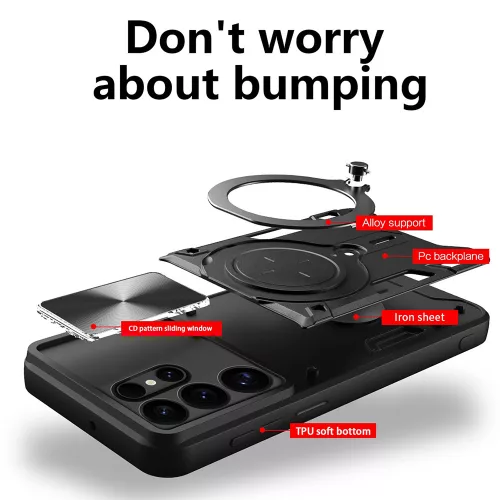 Techsuit - CamGuard Pro ütésálló tok - Samsung Galaxy S25 Ultra - Kék