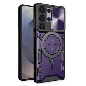   Techsuit - CamGuard Pro tok ütésálló tok - Samsung Galaxy S25 Ultra - Lila