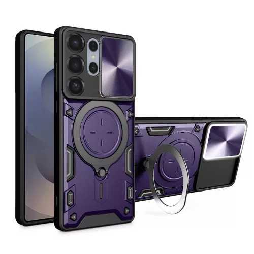 Techsuit - CamGuard Pro ütésálló tok - Samsung Galaxy S25 Ultra - Lila