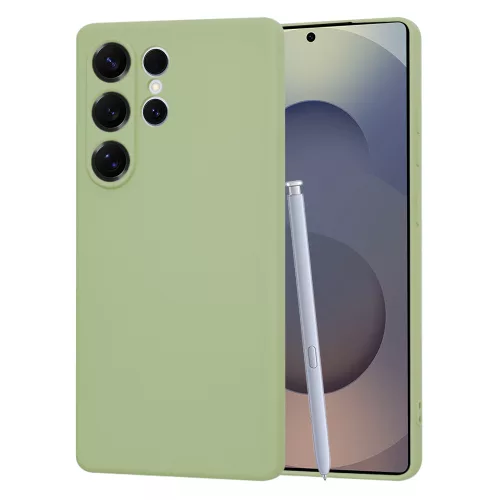 Techsuit - SoftFlex szilikon tok - Samsung Galaxy S25 Ultra - Matcha zöld