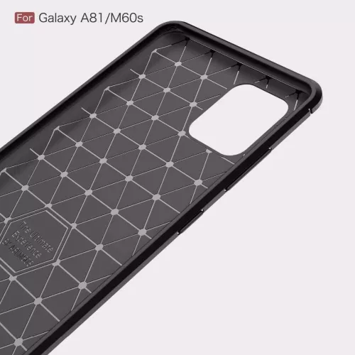 Techsuit - Carbon szilikon tok - Samsung Galaxy Note 10 Lite - Fekete